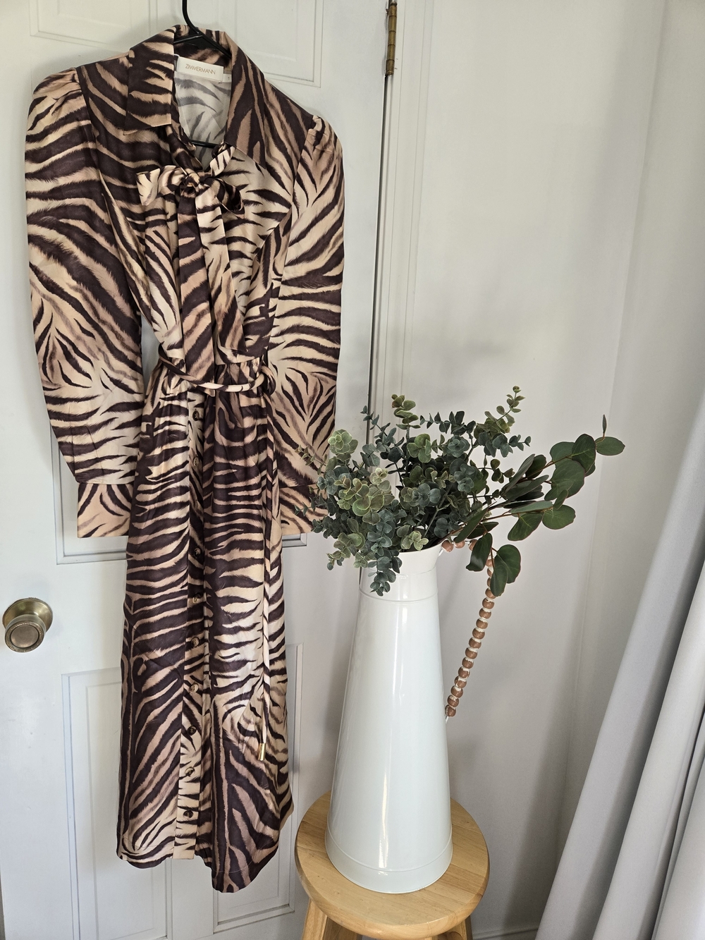 Zimmermann Zebra-Print in Beige-Pink and Black -  US Size 6